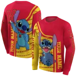 customized maryland terrapins stitch red hoodie best selling