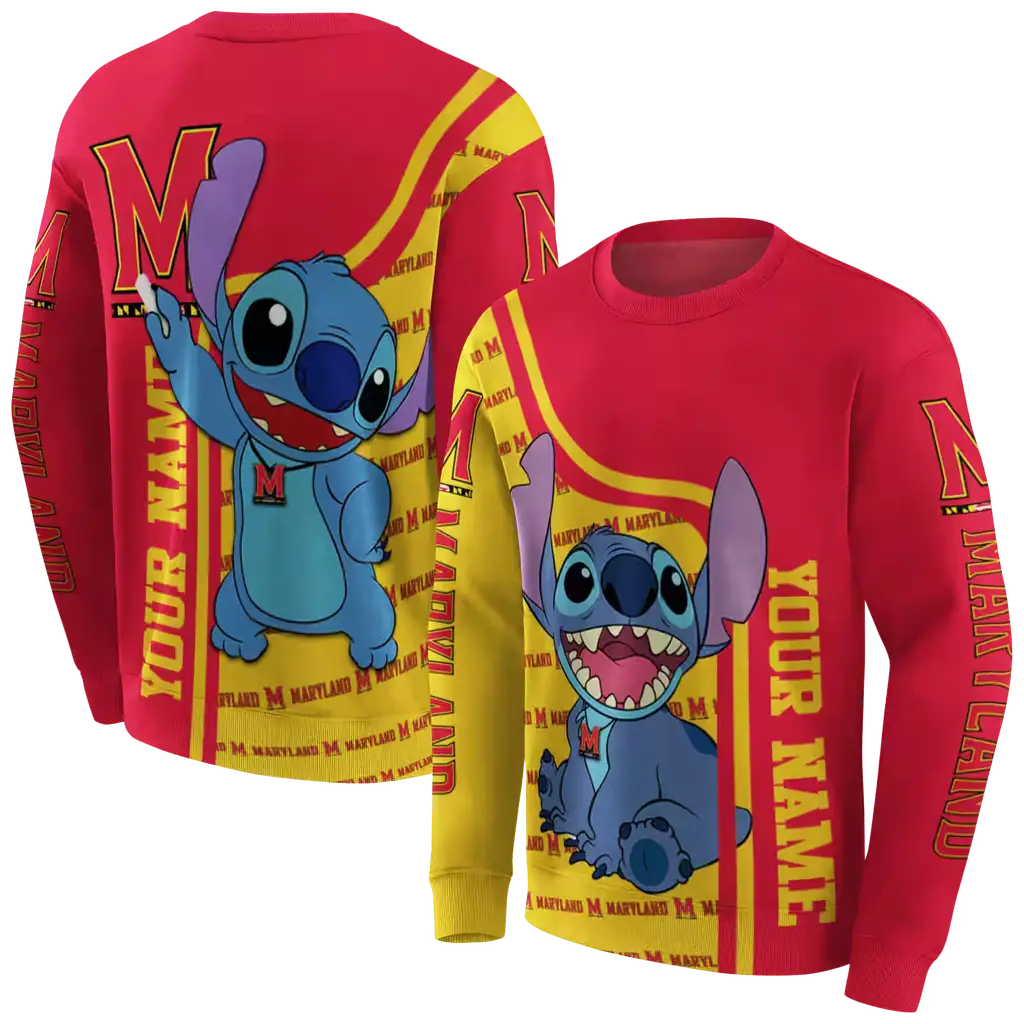 customized maryland terrapins stitch red hoodie premium grade customized maryland terrapins stitch red hoodie premium grade