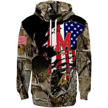 customized maryland terrapins tree camo hoodie best selling