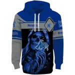 customized memphis tigers grim reaper blue black hoodie best selling