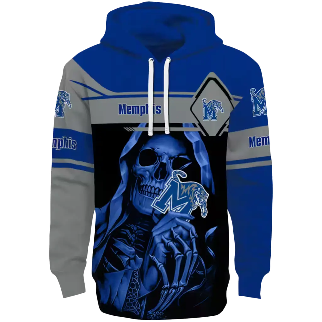 customized memphis tigers grim reaper blue black hoodie best selling customized memphis tigers grim reaper blue black hoodie best selling