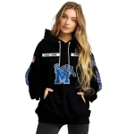 customized memphis tigers punisher skull black hoodie best selling