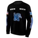 customized memphis tigers punisher skull black hoodie best selling
