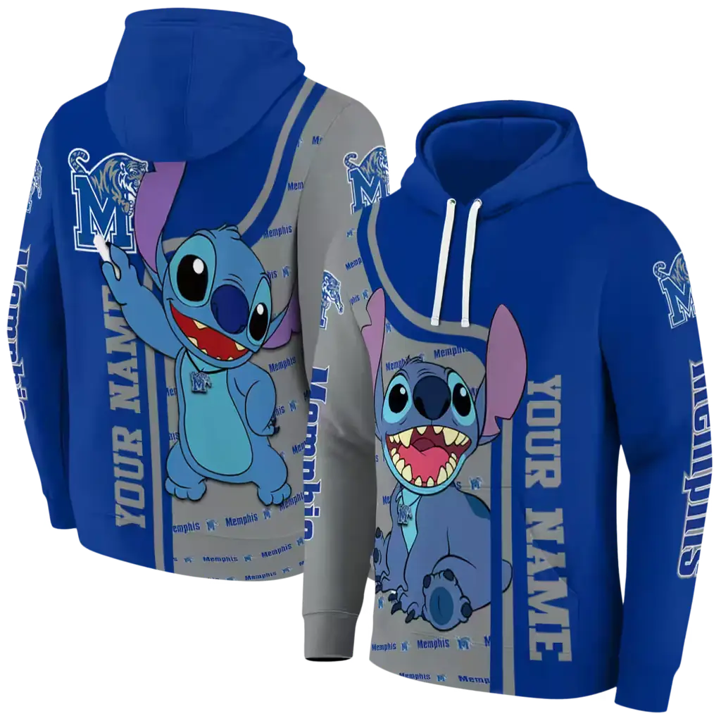 customized memphis tigers stitch blue hoodie fashion forward customized memphis tigers stitch blue hoodie fashion forward