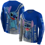 customized memphis tigers stitch blue hoodie best selling