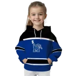 customized memphis tigers striped pattern blue hoodie best selling
