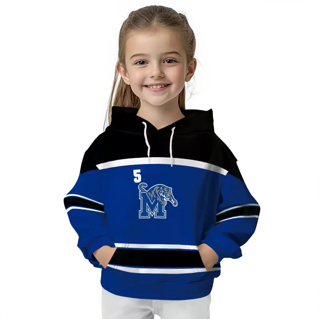 customized memphis tigers striped pattern blue hoodie top rated customized memphis tigers striped pattern blue hoodie top rated