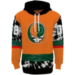 customized miami hurricanes grateful vibes orange hoodie best selling