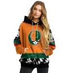 customized miami hurricanes grateful vibes orange hoodie best selling