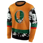 customized miami hurricanes grateful vibes orange hoodie best selling