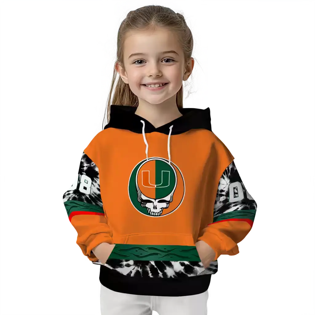 customized miami hurricanes grateful vibes orange hoodie top rated customized miami hurricanes grateful vibes orange hoodie top rated