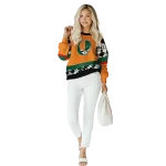 customized miami hurricanes grateful vibes orange hoodie best selling