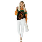 customized miami hurricanes grim reaper orange black hoodie best selling