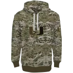 customized miami hurricanes military style hoodie best selling