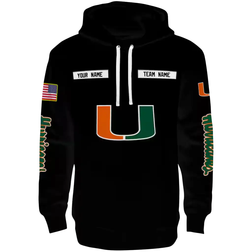 customized miami hurricanes punisher skull black hoodie best selling customized miami hurricanes punisher skull black hoodie best selling