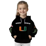 customized miami hurricanes punisher skull black hoodie best selling