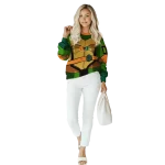 customized miami hurricanes superhero armor orange green hoodie best selling