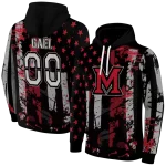 customized miami redhawks distressed flag red black hoodie best selling