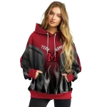customized miami redhawks flame design red hoodie best selling