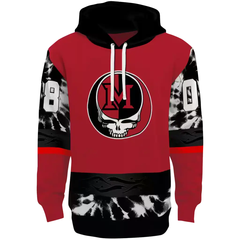 customized miami redhawks grateful vibes red hoodie best selling customized miami redhawks grateful vibes red hoodie best selling