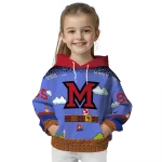 customized miami redhawks mario blue black hoodie best selling