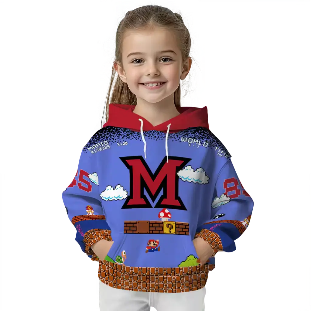 customized miami redhawks mario blue black hoodie top rated customized miami redhawks mario blue black hoodie top rated