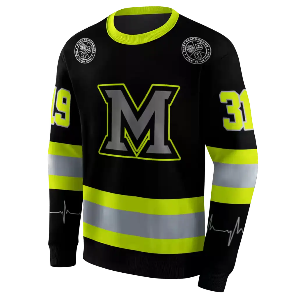 customized miami redhawks safety motif black neon green hoodie new arrival customized miami redhawks safety motif black neon green hoodie new arrival