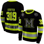 customized miami redhawks safety motif black neon green hoodie best selling
