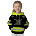 customized miami redhawks safety motif black neon green hoodie best selling