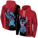 customized miami redhawks stitch red hoodie best selling