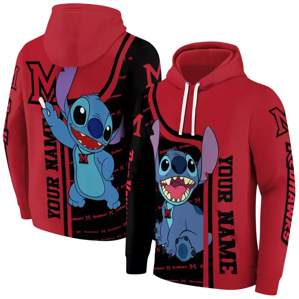 customized miami redhawks stitch red hoodie fashion forward customized miami redhawks stitch red hoodie fashion forward