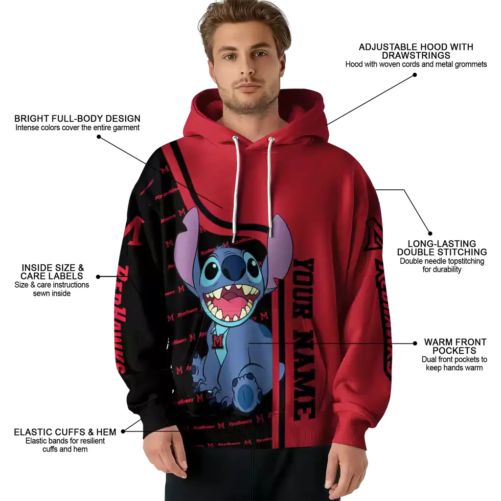 customized miami redhawks stitch red hoodie latest model customized miami redhawks stitch red hoodie latest model