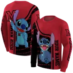 customized miami redhawks stitch red hoodie best selling