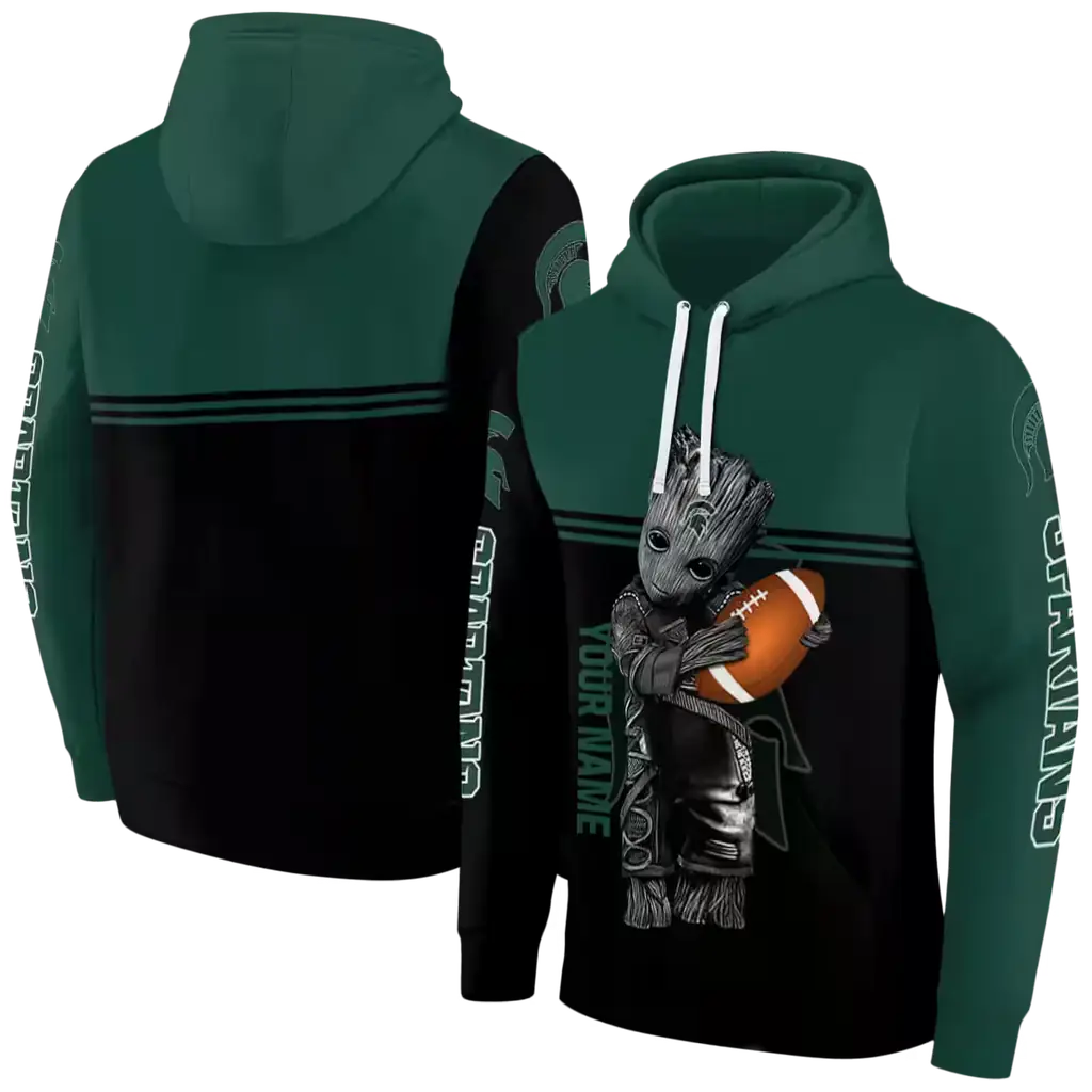 customized michigan state spartans baby groot green black hoodie fashion forward customized michigan state spartans baby groot green black hoodie fashion forward