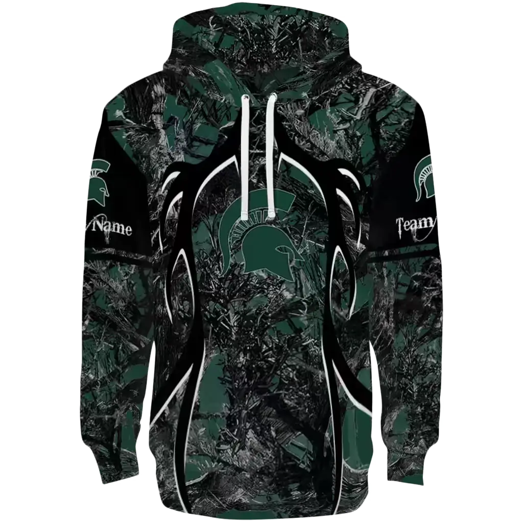 customized michigan state spartans hunting theme green black hoodie best selling customized michigan state spartans hunting theme green black hoodie best selling