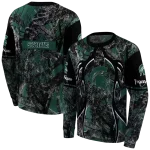 customized michigan state spartans hunting theme green black hoodie best selling