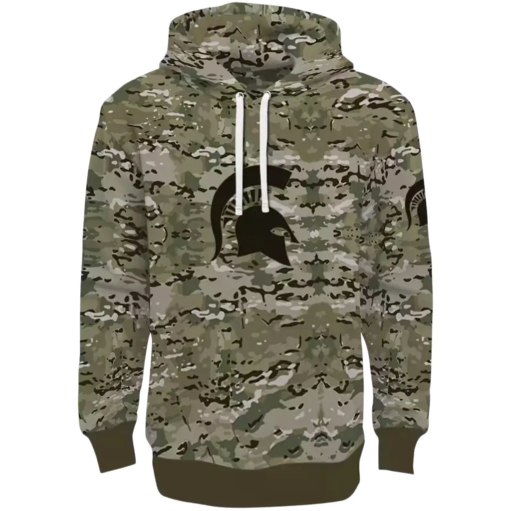 customized michigan state spartans military style hoodie best selling customized michigan state spartans military style hoodie best selling