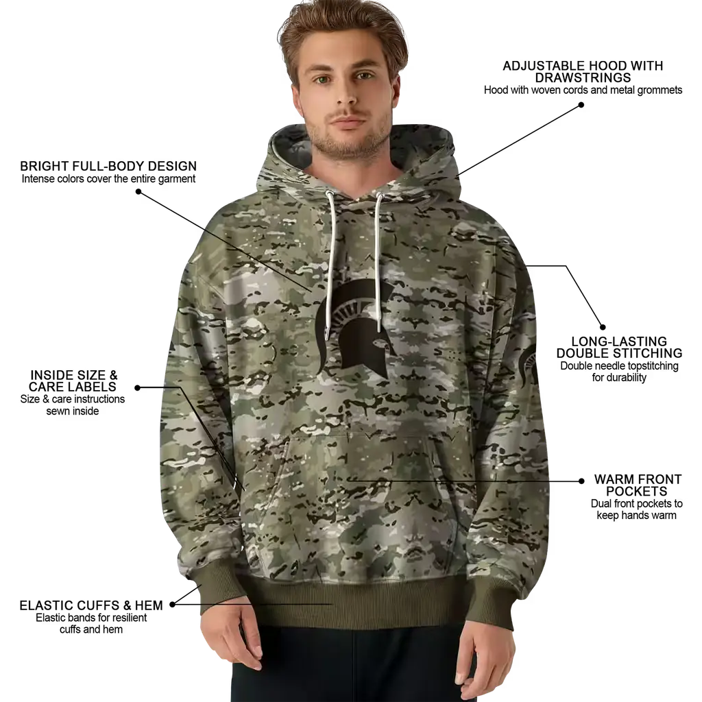 customized michigan state spartans military style hoodie latest model customized michigan state spartans military style hoodie latest model