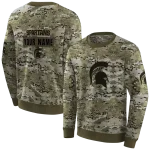 customized michigan state spartans military style hoodie best selling