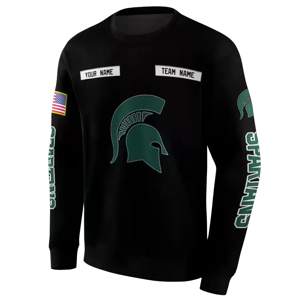 customized michigan state spartans punisher skull black hoodie new arrival customized michigan state spartans punisher skull black hoodie new arrival