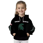 customized michigan state spartans punisher skull black hoodie best selling