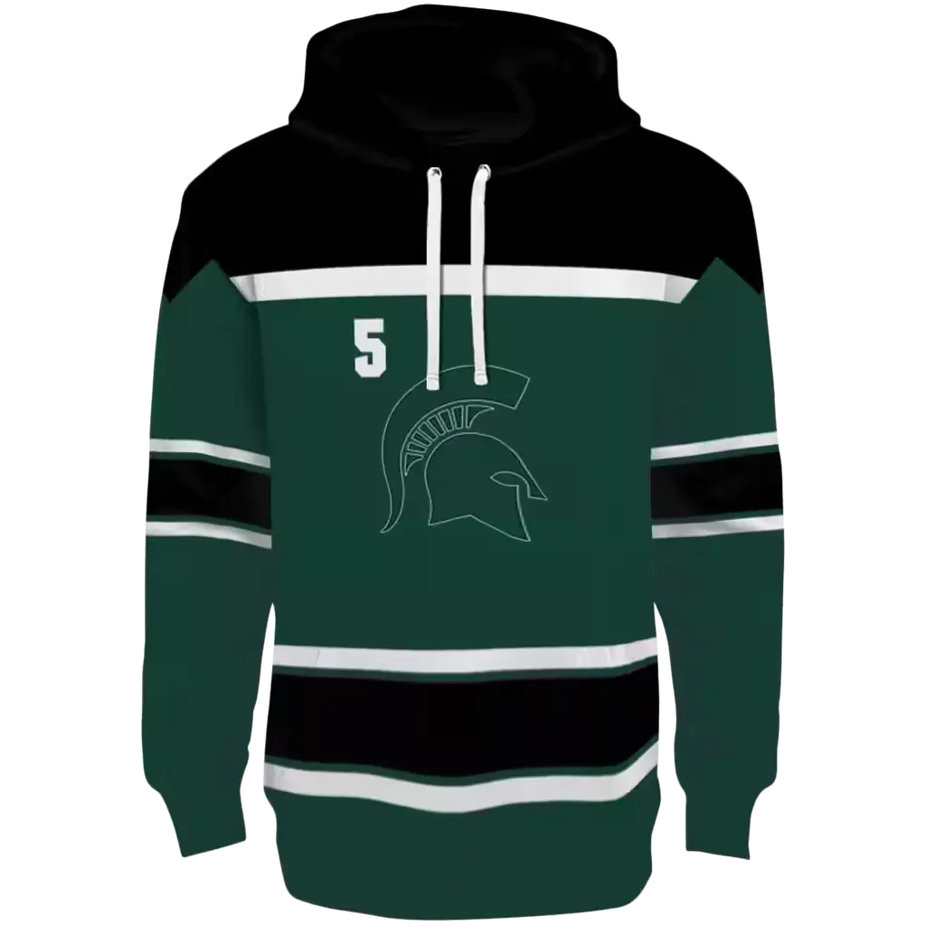 customized michigan state spartans striped pattern green hoodie best selling customized michigan state spartans striped pattern green hoodie best selling