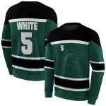 customized michigan state spartans striped pattern green hoodie best selling