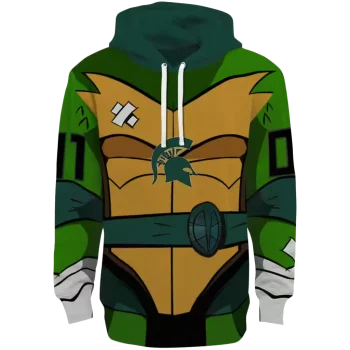 customized michigan state spartans superhero armor green hoodie best selling