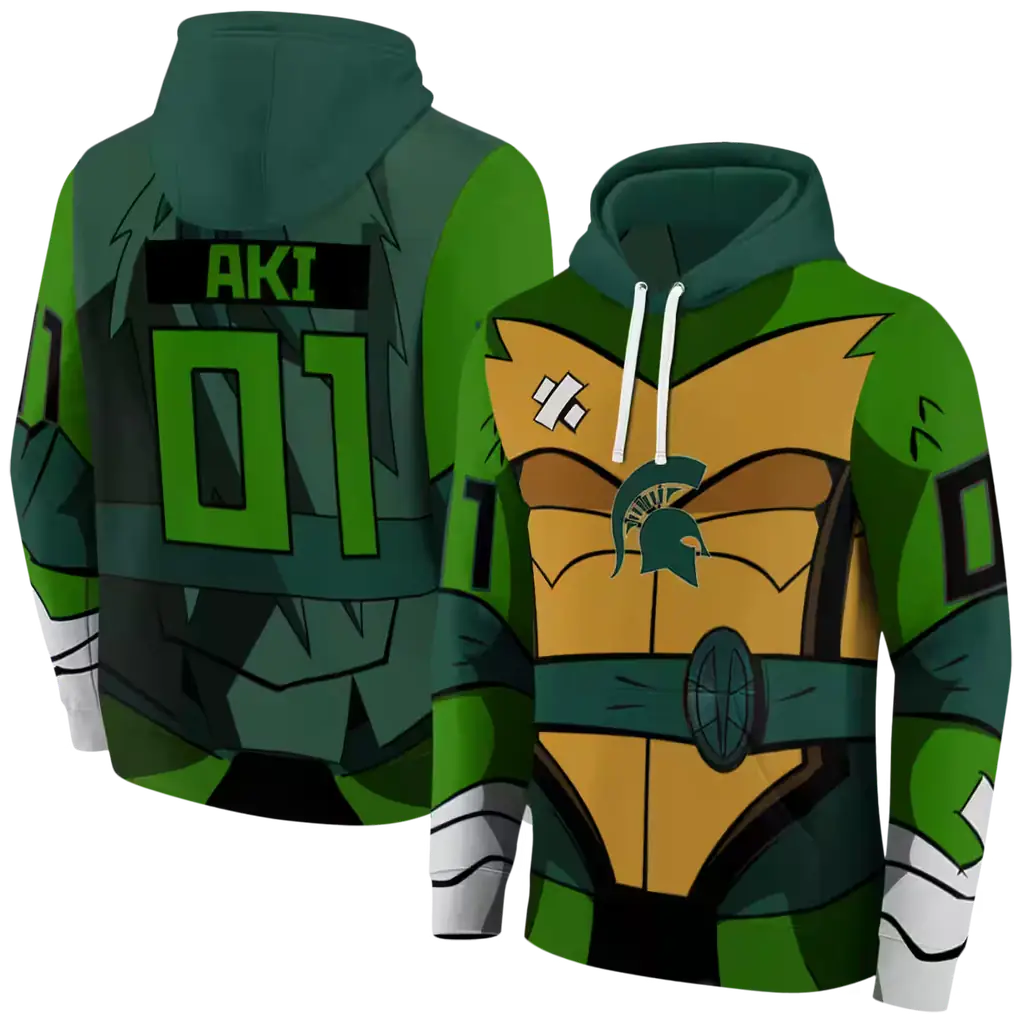 customized michigan state spartans superhero armor green hoodie fashion forward customized michigan state spartans superhero armor green hoodie fashion forward