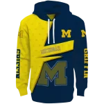 customized michigan wolverines abstract shape blue hoodie best selling