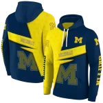 customized michigan wolverines abstract shape blue hoodie best selling