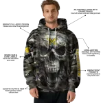 customized michigan wolverines camo skull hoodie best selling