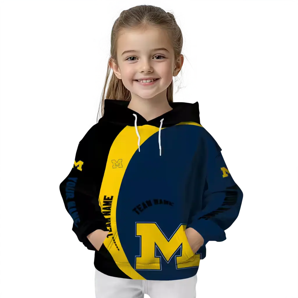 customized michigan wolverines minimalist design blue black hoodie top rated customized michigan wolverines minimalist design blue black hoodie top rated