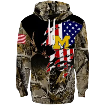 customized michigan wolverines tree camo hoodie best selling